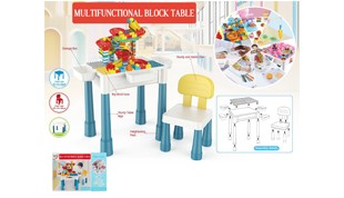 138PCS Building Blocks Table & 1 Chair Set